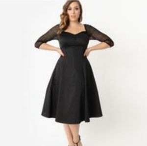 Black swing dress